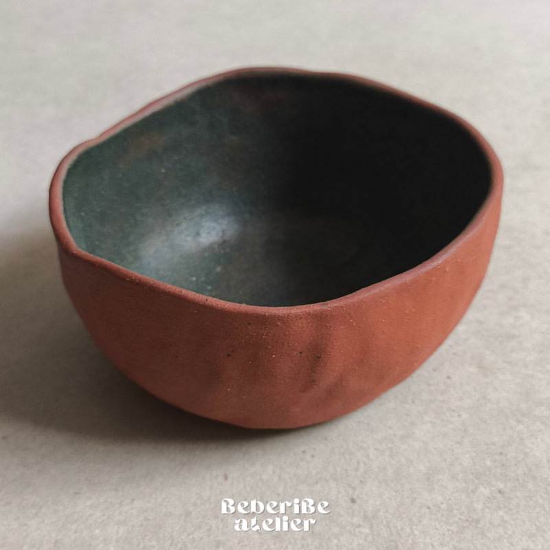 Esmeralda - Cumbuca Terracota - Esmalte Cor Verde